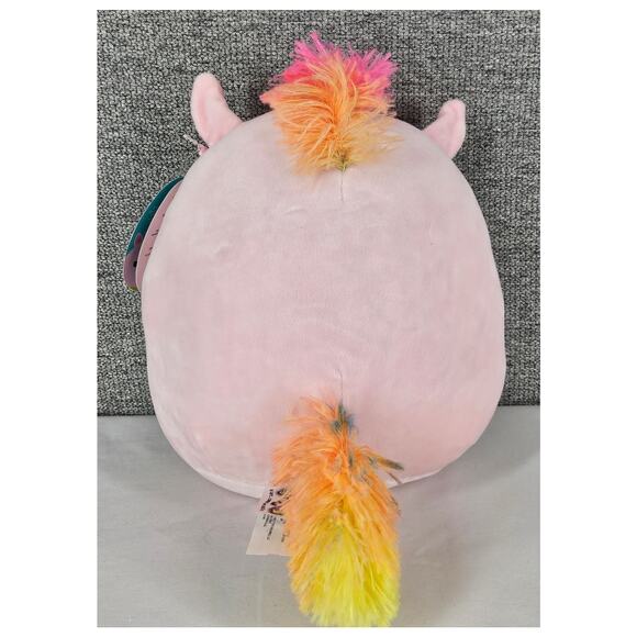 SQUISHMALLOWS ORIGINAL AMOR UNISEX PINK RAINBOW UNICORN PLUSH TOY ONE SIZE 2021 - Picture 2 of 10